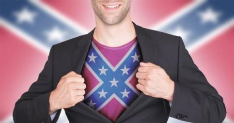 Oh no, you're not a super anything, definitely not a hero. That's like Lex Luthor passing himself off as a hero. In case anyone is confused, the Confederate flag is absolutely a symbol of racism. I welcome a dissenting opinion, but I have empirical evidence on my side, so good luck with that. 